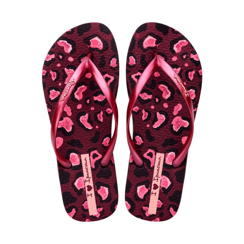 Ipanema Women's Animal Print Flip Flops Pink 83846-BP657