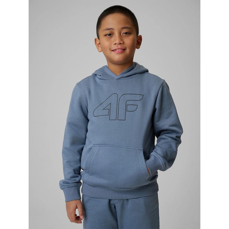 Boy's regular hooded sweatshirt 4F 4FJRSS26TSWSM2748-32S 4f