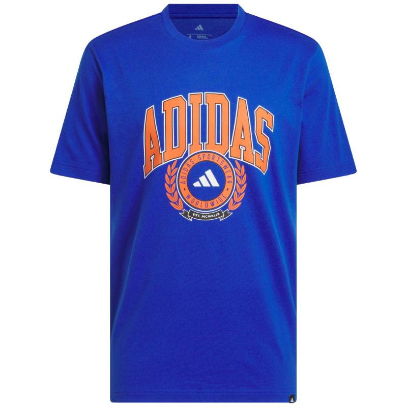 Men's adidas Varsity Crest T-shirt blue JN2515 In preparation Adidas