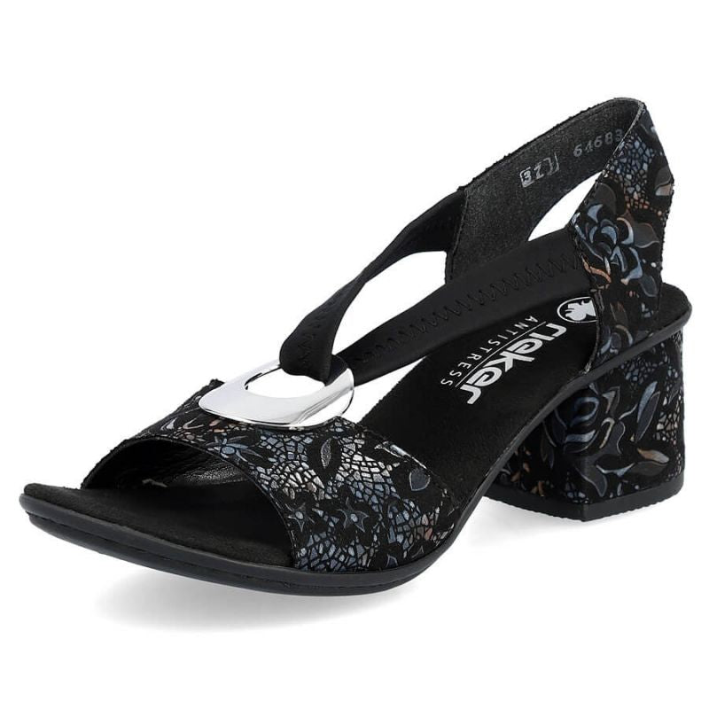 Comfortable Rieker W RKR679 black sandals Footwear/Lifestyle/Rieker Your Sports Performance