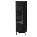 CORTINA display cabinet 53x40x182 black Bufety i witryny/Bufety i witryny na drewnianej podstawie Your Sports Performance