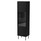 CORTINA display cabinet 53x40x182 black Bufety i witryny/Bufety i witryny na drewnianej podstawie Your Sports Performance