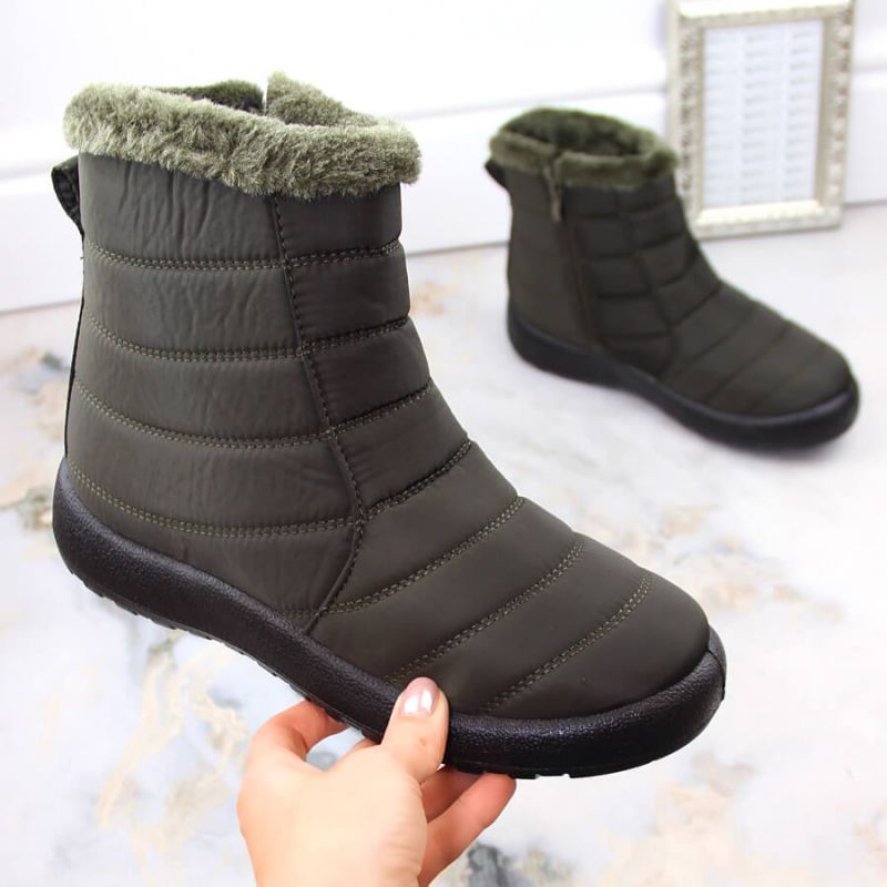 Potocki W WOL198A green insulated flat snow boots Footwear/Outdoor/Potocki Your Sports Performance