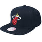 Mitchell & Ness NBA Miami Heat Top Spot Snapback Hwc Heat Cap HHSS2976-MHEYYPPPBLCK Clothing/Basketball/Mitchell & Ness Your Sports Performance