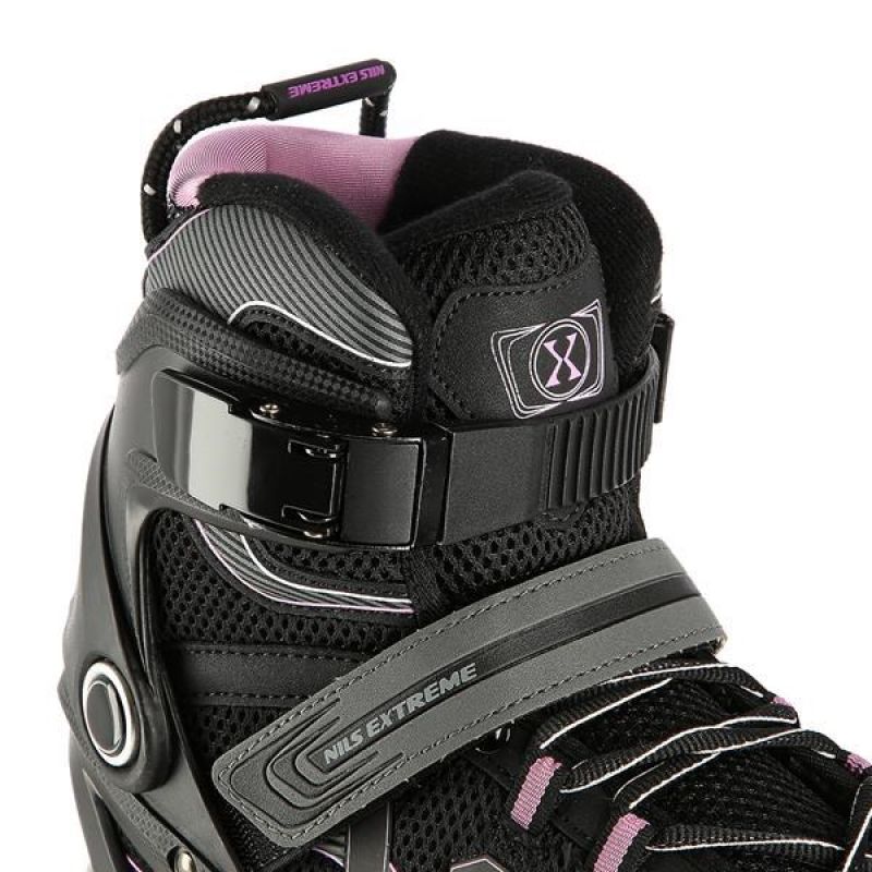 NILS EXTREME NA9157 ROLLER SKATES BLACK AND PURPLE SIZE 45 Import z Action/Skating/Rolki, wrotki Your Sports Performance