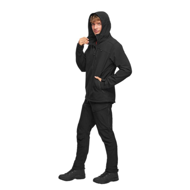 Men's Windproof Softshell Rain Jacket Alpinus ASO Black - FF18965 Odzież/Odzież na co dzień Your Sports Performance