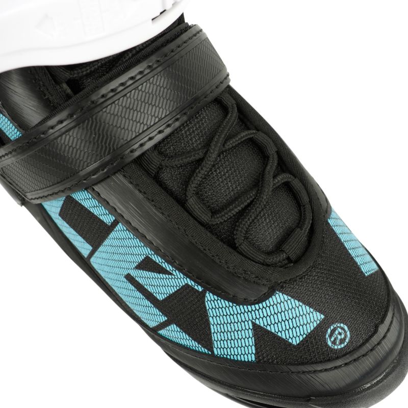 Roces ICY 5 women's ice skates black, white, and blue 450737 001 Roces