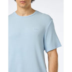 T-shirt Boss Rib Azzurro M 50509328-450 Clothing/Lifestyle/T-shirts/Boss Your Sports Performance