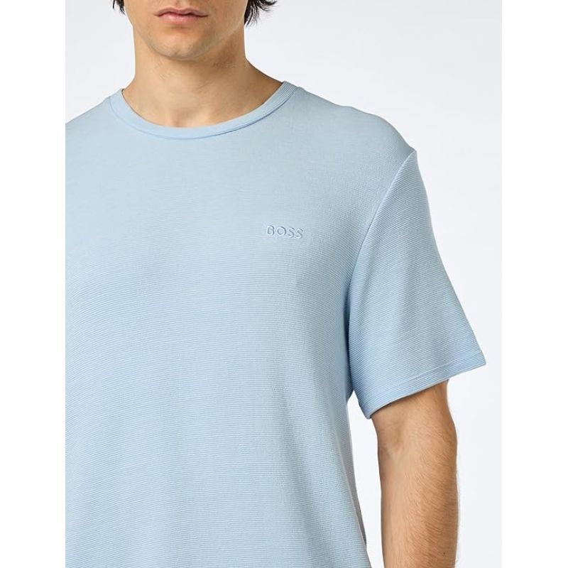 T-shirt Boss Rib Azzurro M 50509328-450 Clothing/Lifestyle/T-shirts/Boss Your Sports Performance