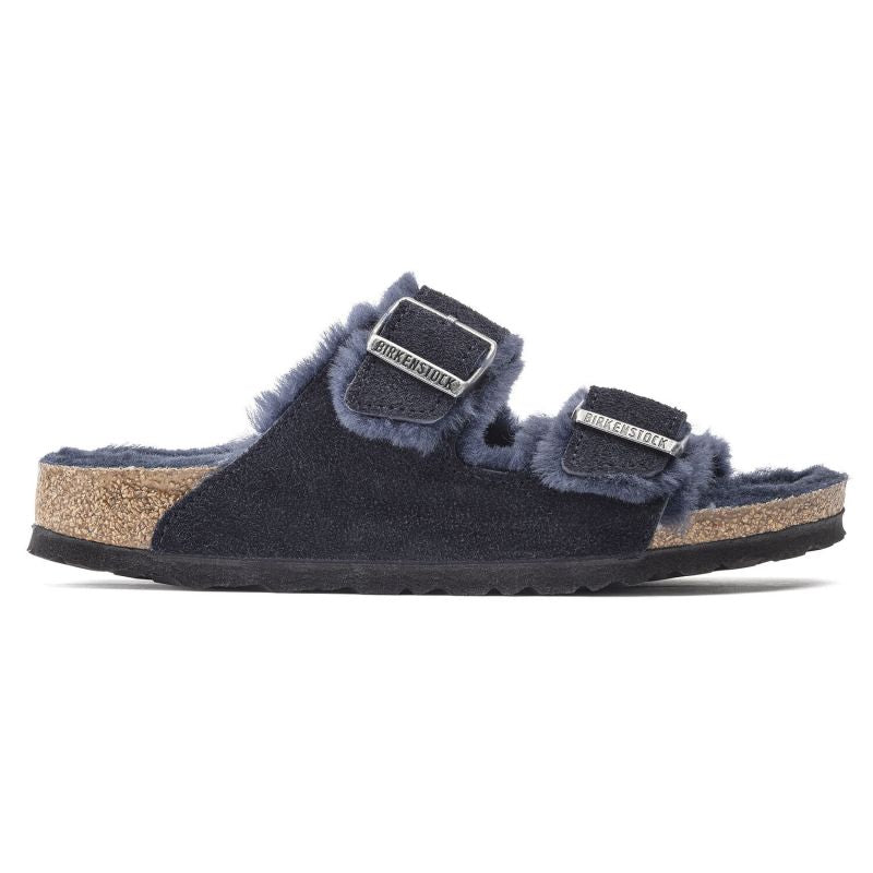 Birkenstock Arizona VL Shearling Midnight Suede Leather Insulated Flip-Flops Wide Regular (1020592) Footwear/Lifestyle/Birkenstock/Klapki/chodaki Birkenstock
