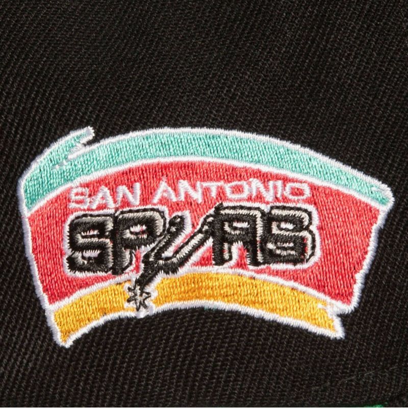 Mitchell & Ness NBA San Antonio Spurs Triple Play Snapback Cap HS8578-SASBLCK Clothing/Basketball/Mitchell & Ness Your Sports Performance