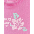 Girls' sleeveless T-shirt with print 4F 4FJRSS26TSLEF328-54S 4f