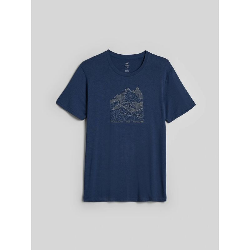 Men's trekking t-shirt made of bamboo fiber 4F 4FRAW26TFTSM2963-32M