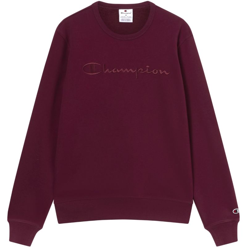 Champion Crewneck Sweatshirt Burgundy 220272 RS522 Clothing Your Sports Performance