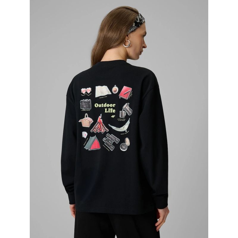 Women's longsleeve regular with print 4F 4FRSS26TSWSF2834-20S 4f