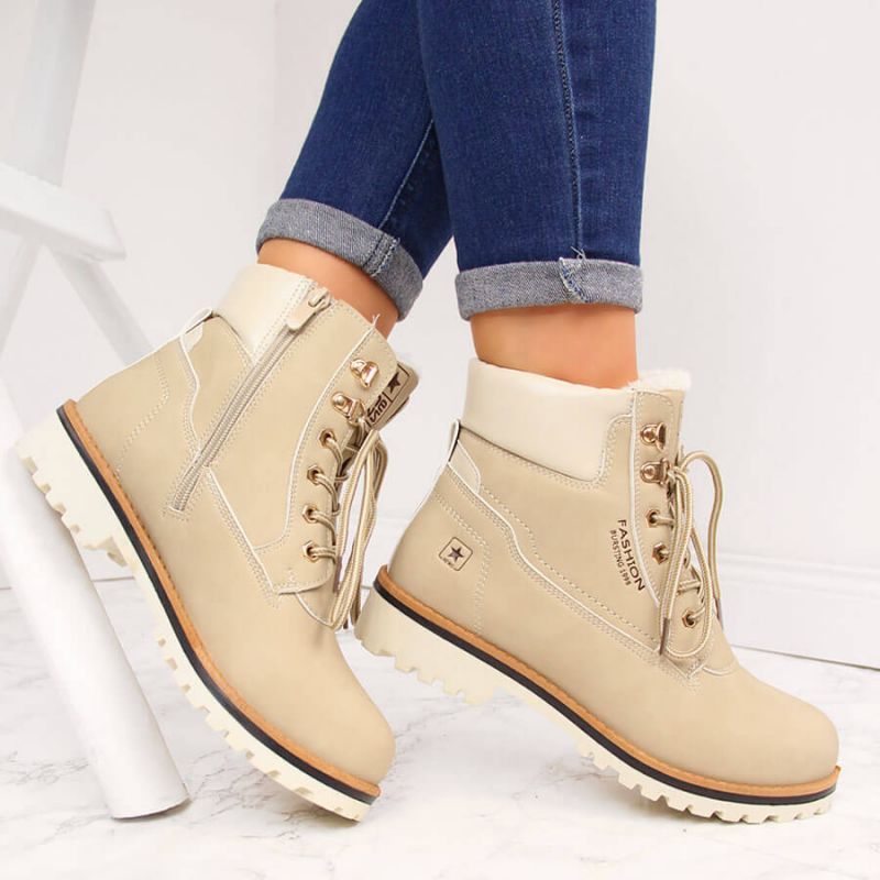 Insulated hiking boots NEWS W EVE249A beige Footwear/Outdoor/zimowe Your Sports Performance