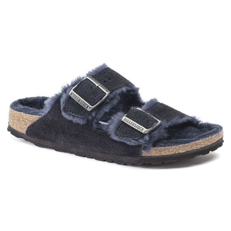 Birkenstock Arizona VL Shearling Midnight Insulated Flip-Flops Suede Leather Narrow (1020583) Footwear/Lifestyle/Birkenstock/Klapki/chodaki Birkenstock