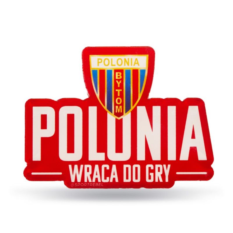 Acrylic magnet Polonia Bytom Coat of Arms In preparation Your Sports Performance