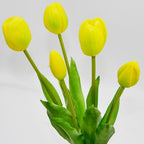 BOUQUET OF 5 YELLOW TULIPS 39 CM LIKE LIFE SPRING DECORATION Home and Garden/Equipment Your Sports Performance