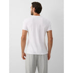 Men's slim T-shirt with print 4F 4FRAW26TTSHM4666-10S