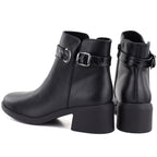 Women's leather ankle boots with insulated sole, black Sergio Leone BT-25-S