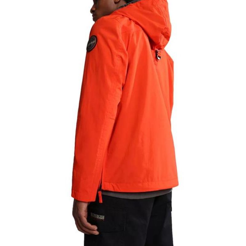 Napapijri RAINFOREST M SUM 3 men's rain jacket with adjustable hood, waterproof, red (NP0A4G7DR05) In preparation Your Sports Performance