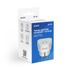 SAVIO TRAVEL ADAPTER, US SOCKET – EU PLUG AP-01 Kable i adaptery/Adaptery, przejściówki Your Sports Performance