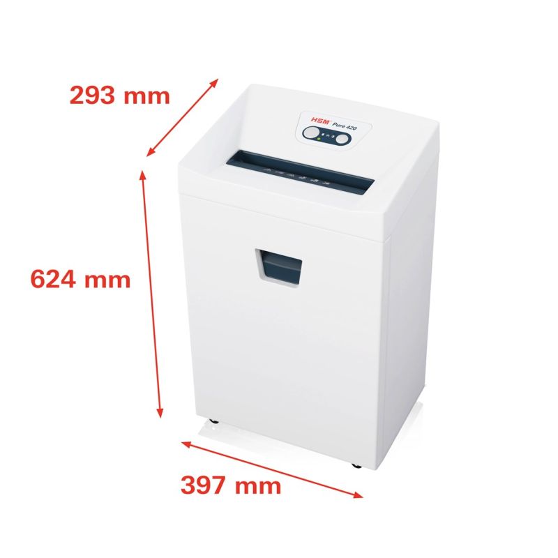 HSM Pure 420 Shredder, 35L 1.9x15 mm Urządzenia biurowe/Niszczarki Your Sports Performance