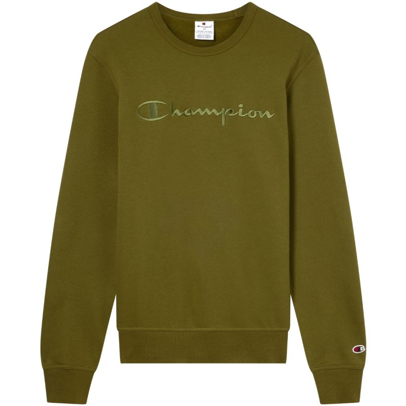 Champion Men's Crewneck Sweatshirt Olive 220272 GS585 Clothing Your Sports Performance