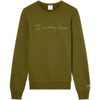 Champion Men's Crewneck Sweatshirt Olive 220272 GS585 Clothing Your Sports Performance