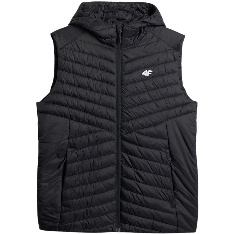 Men's vest 4F M344 deep black 4FWSS26TVJAM344 20S