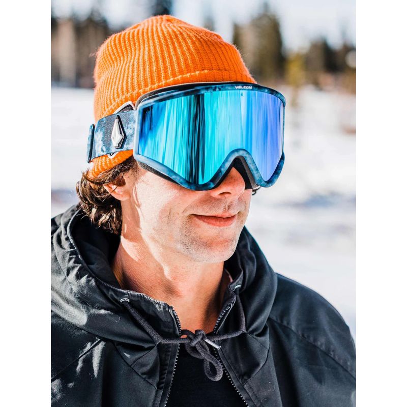 Volcom YAE LAGOON TIE DYE/BLUE CHROME women's/men's snowboard goggles UV protection blue (VG0722110) Accessories/Skiing/Gogle/Volcom Your Sports Performance