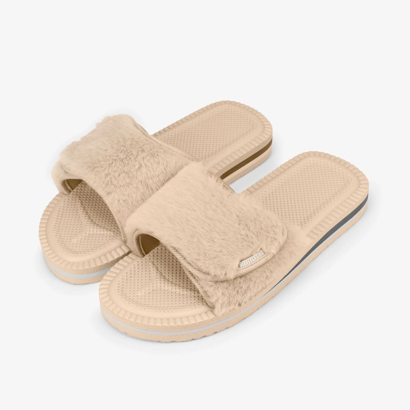 Kubota flip-flops with velcro and beige fur K24AW-100-001-03-1 *Kategoria tymczasowa Your Sports Performance