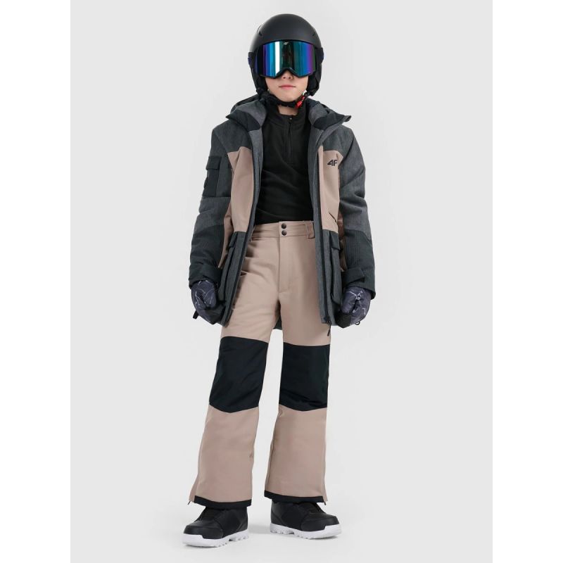Children's snowboard jacket 10000 membrane 4F 4FJRAW25TTJAU1039-82S *Kategoria tymczasowa Your Sports Performance