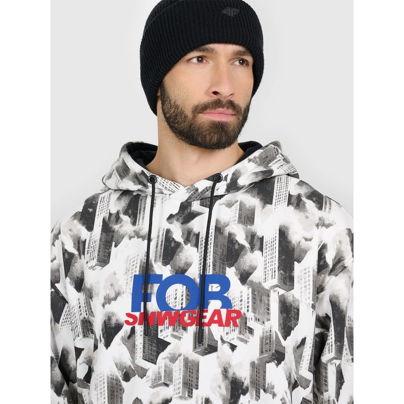 Men's loose hooded sweatshirt 4F 4FRAW25TSWSM2569-91A 4f