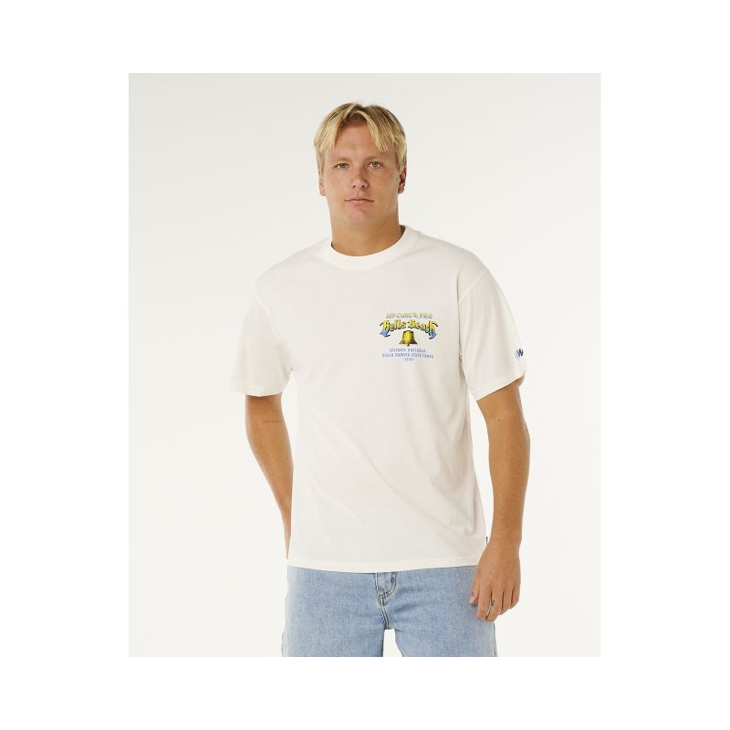 Men's RIP CURL Bells Pro 26 Bell Logo Tee White
