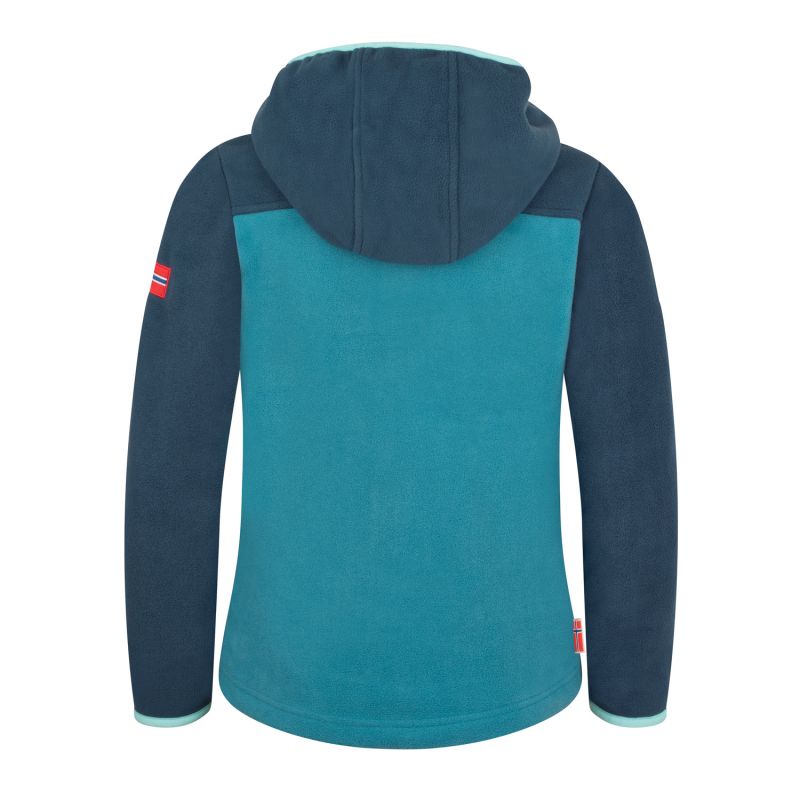 Trollkids Kids Stavanger Jacket Children’s Fleece Jacket with Hood, Blue (706-104)