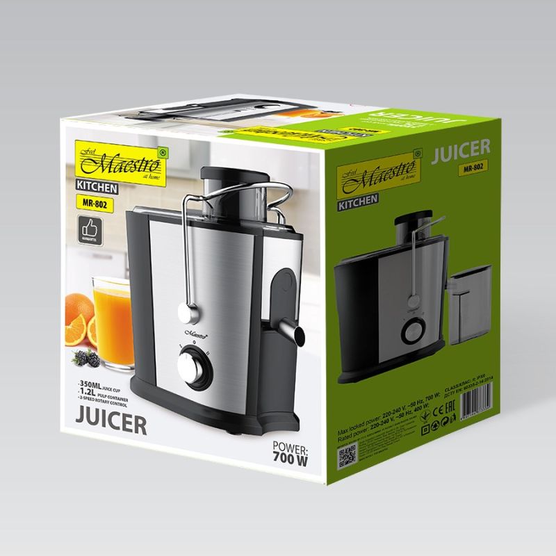 Juicer 700W MR-802 MAESTRO AGD - Produkty/Sokowirówki Your Sports Performance