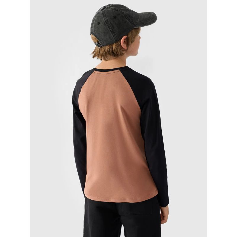 Longsleeve regular plain boys 4F Junior 4FJWAW24TLONM293-65S *Kategoria tymczasowa Your Sports Performance