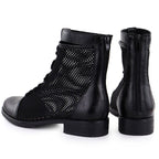Women's mesh ankle boots with flowers, black, Jezzi 130 To be categorized Your Sports Performance