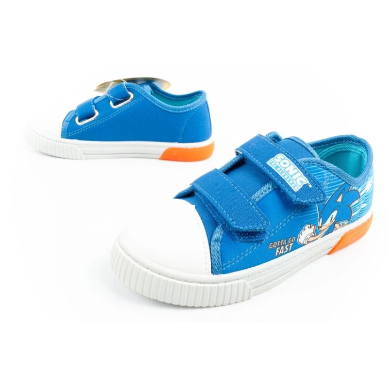 Leomil Sonic children's sports shoes, lightweight sneakers with Velcro, blue and red Leomil