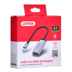 UNITEK ADAPTER USB-C - HDMI 2.0 4K 60HZ, M/F Kable i adaptery/Adaptery, przejściówki Your Sports Performance