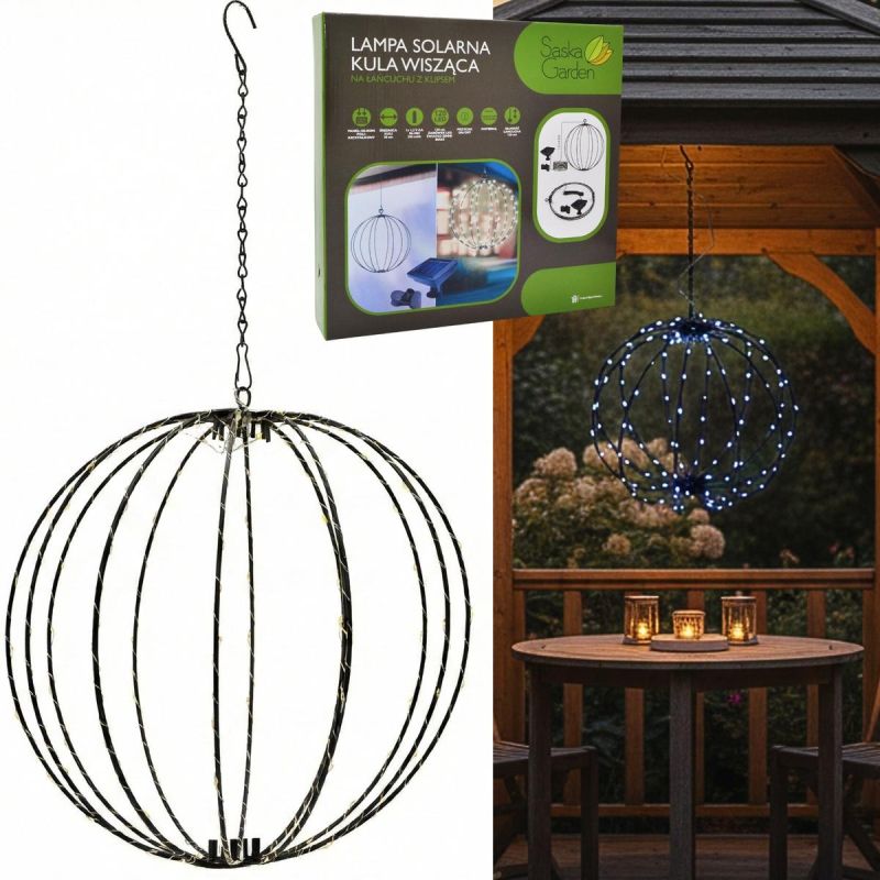 SOLAR HANGING LAMP BALL 30CM 120 LED COOL WHITE Home and Garden/Lighting Your Sports Performance