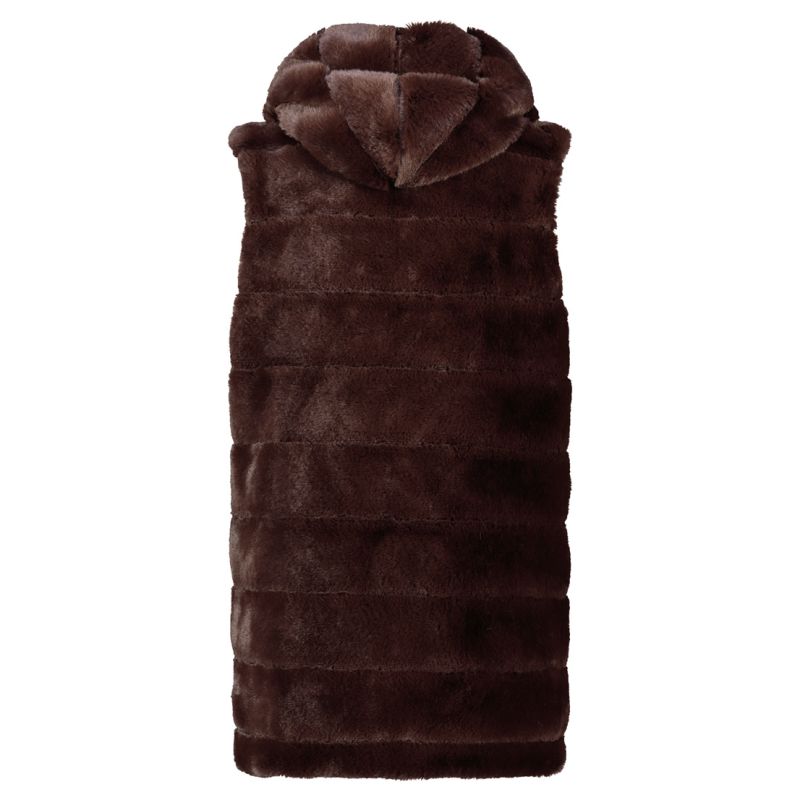 Geographical Norway Women's Fleece Uphemere Dark Brown Db Lady 0136 Dark brown (WZ6797F/GN-Dark brown) Geographical Norway