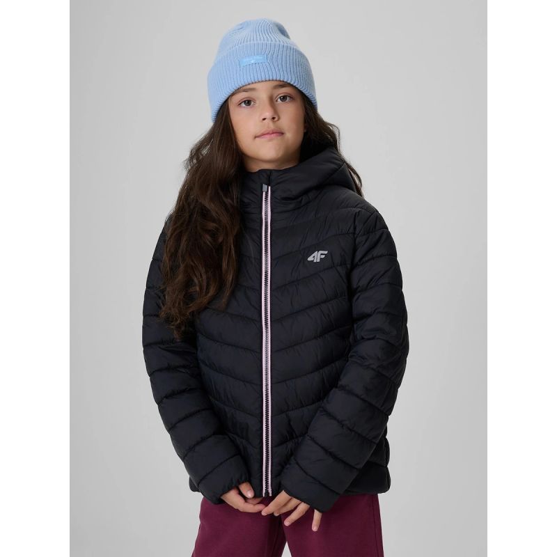 Girls' jacket with synthetic filling 4F 4FJRAW26TDJAF1054-20S