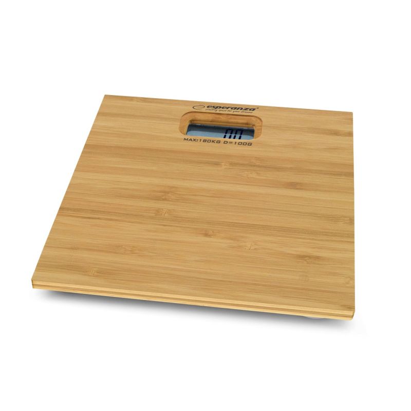 Esperanza Bamboo EBS012 Bathroom Scale (Brown) AGD - Produkty/Wagi łazienkowe Your Sports Performance