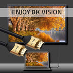 QOLTEC HDMI CABLE V2.1 ULTRA HIGH SPEED 8K | 60HZ | 30AWG | GOLD Kable i adaptery/Kable HDMI Your Sports Performance