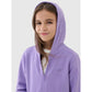 Girls' sweatshirt with a zipper and hood 4F 4FJWSS25TSWSF1706-51S *Kategoria tymczasowa Your Sports Performance