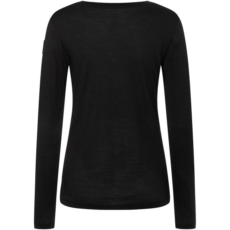 Women's SUPER.NATURAL W KRYSSEDE SKI LS Long-Sleeve Top black