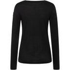 Women's SUPER.NATURAL W KRYSSEDE SKI LS Long-Sleeve Top black